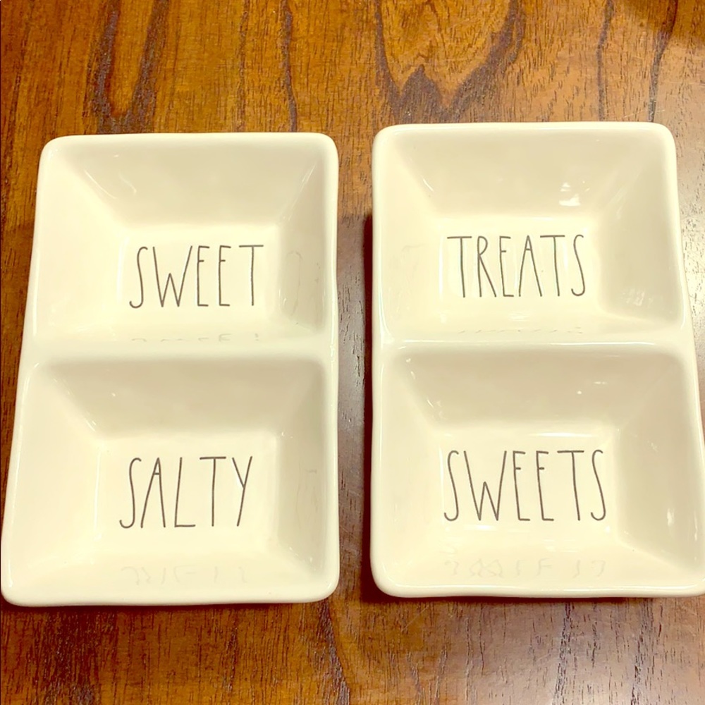 2 Rae Dunn dip trays